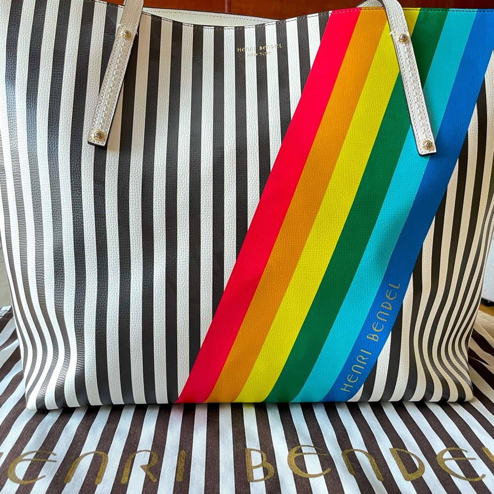 Henri Bendel West 57th Rainbow Large Tote